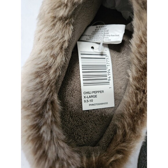 Isotoner Women Smartzone Gel Comfort Technology Red Slippers, Size US 9.5-10 - Picture 7 of 7